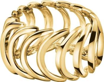 Calvin Klein Pozlacený ocelový prsten Body KJ2WJR1001 52 mm