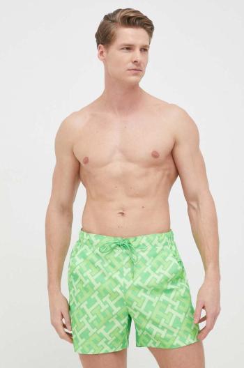 Plavkové šortky Tommy Hilfiger zelená barva