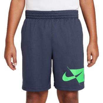 Nike DRY HBR SHORT B Chlapecké tréninkové šortky, tmavě modrá, velikost XL