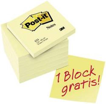 Post-it® Notes 76 x 76 mm 3M 7100199885, (š x v) 76 mm x 76 mm, žlutá, 600 listů