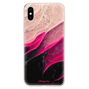 Odolné silikonové pouzdro iSaprio - Black and Pink - iPhone XS