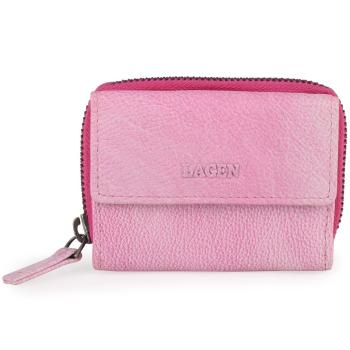 Lagen Dámská kožená peněženka HB-10/18 - růžová