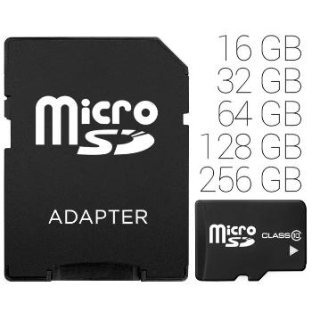 Paměťová micro SD karta 16 - 256GB 128GB class 10