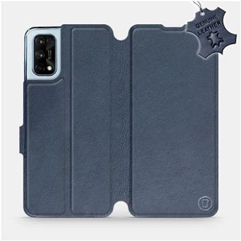 Flipové pouzdro na mobil Realme 7 Pro - Modré - kožené -   Blue Leather (5903516586431)