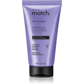 Match. Blonde Care obnovující bezoplachová maska pro blond vlasy 150 ml