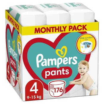 Pampers Plenkové Kalhotky Pants Velikost 4, 9-15kg 176 ks