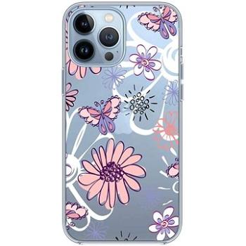 TopQ iPhone 13 Pro silikon Flowers 65288 (Sun-65288)