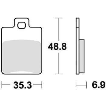 Braking brzdové destičky (semi-metalická směs SM1) (2ks) M501-157 (M501-157)