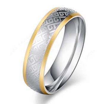 Šperky4U Dámský ocelový prsten, šíře 6 mm - velikost 60 - OPR0089-60