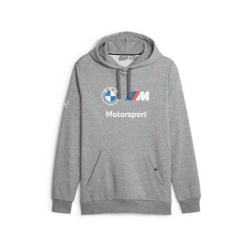 Puma BMW MOTORSPORT ESSENTIALS HOODIE Pánská mikina, šedá, velikost