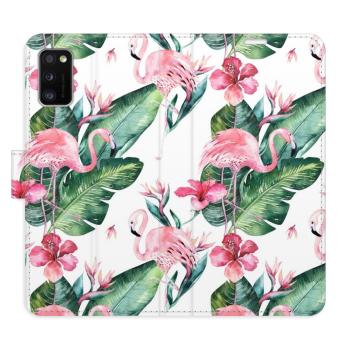 Flipové pouzdro iSaprio - Flamingos Pattern - Samsung Galaxy A41