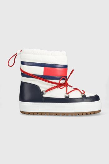 Sněhule Tommy Jeans EN0EN02162 TOMMY JEANS SNOWBOOT LOW bílá barva