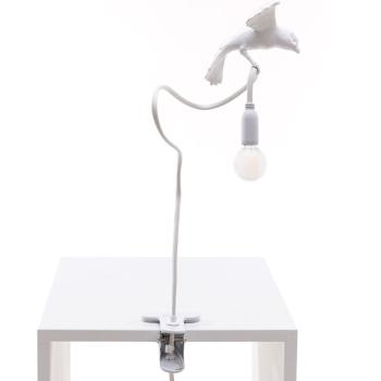 Stolní lampa s klipem SPARROW CRUISING Seletti 100 cm bílá