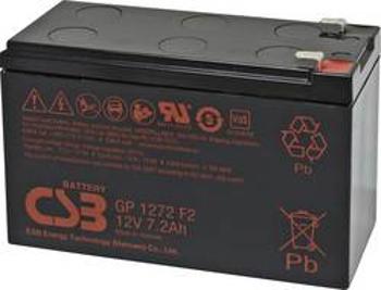 Olověný akumulátor CSB Battery GP 1272 Standby USV GP1272F2, 7.2 Ah, 12 V