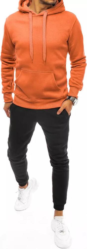 ORANŽOVO-ČERNÁ BASIC TEPLÁKOVÁ SOUPRAVA AX0634 Velikost: 2XL