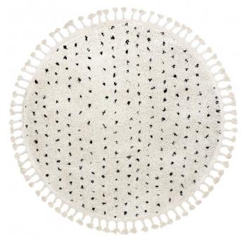 Dywany Łuszczów Kusový koberec Berber Syla B752 dots cream kruh - 120x120 (průměr) kruh cm Béžová