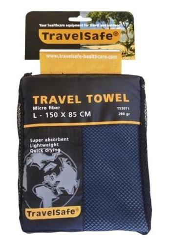 TravelSafe ručník Microfiber L royal blue 150 x 85 cm