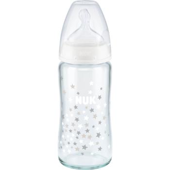 NUK First Choice + 240 ml kojenecká láhev s kontrolou teploty 240 ml