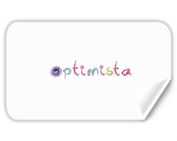 Samolepky obdelník - 5 kusů Optimista