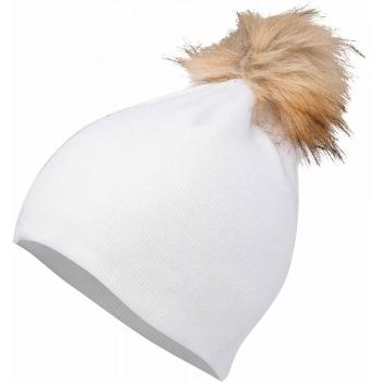 Lewro BIBAREL Dívčí pletená čepice, bílá, velikost 4-7