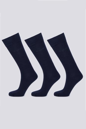 PONOŽKY 3-PACK GANT SOFT COTTON SOCKS 3-PACK modrá 40/42