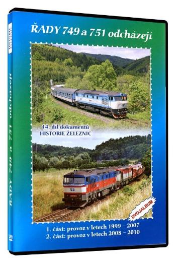 Historie železnic: LOKOMOTIVY ŘAD 749 a 751 ODCHÁZEJÍ (2 DVD)
