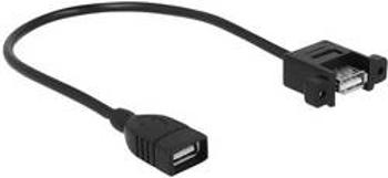 USB 2.0 prodlužovací kabel Delock 85105, 25.00 cm, černá