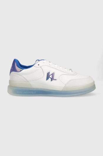 Kožené sneakers boty Karl Lagerfeld Kl53426 Brink bílá barva