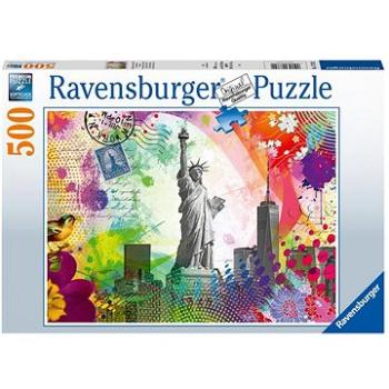 Ravensburger Puzzle 173792 Pohlednice Z New Yorku 500 Dílků  (4005556173792)