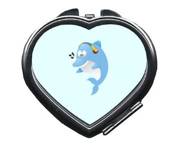 Zrcátko srdce Delfínek