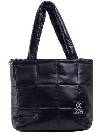 černá lesklá prošívaná shopper bag vel. ONE SIZE