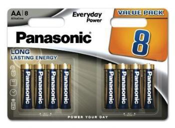 PANASONIC Alkalické baterie Everyday Power LR6EPS/8BW AA 1, 5V (Blistr 8ks)