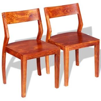 Jídelní židle 2 ks masivní akáciové dřevo sheesham (243956)