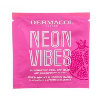 Dermacol Neon Vibes Illuminating Peel-Off Mask 8 ml pleťová maska na všechny typy pleti; na rozjasnění pleti; zpevnění a lifting pleti