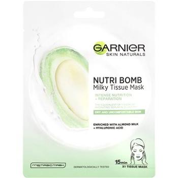 GARNIER Skin Naturals textilní maska pro výživu a nápravu suché pleti Nutri Bomb s mandlovým mlékem, (3600542319553)