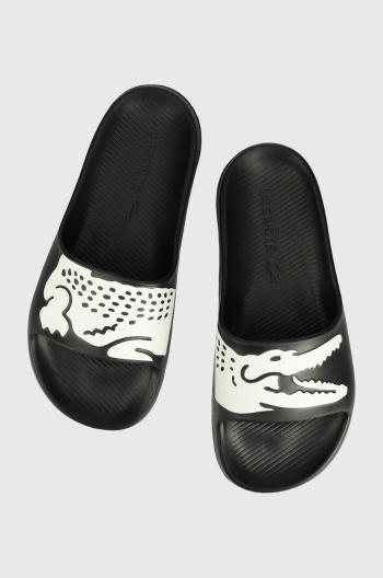 Pantofle Lacoste Croco 2.0 dámské, černá barva