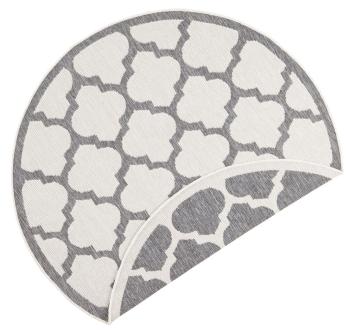 NORTHRUGS - Hanse Home koberce Kusový koberec Twin Supreme 103420 Palermo grey creme kruh - 140x140 (průměr) kruh cm Šedá