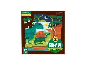 Mudpuppy Magnetické puzzle Dinosauři 2 x 20 ks