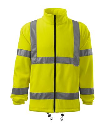 MALFINI Reflexní fleecová bunda HV Fleece Jacket - Reflexní žlutá | XXXL