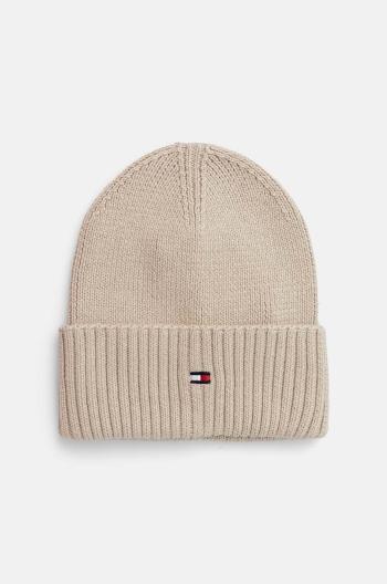 Dětská čepice Tommy Hilfiger béžová barva, AU0AU01526