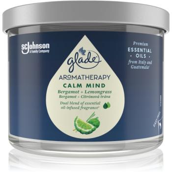 GLADE Aromatherapy Calm Mind vonná svíčka Bergamot + Lemongrass 260 g