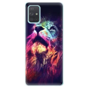 Odolné silikonové pouzdro iSaprio - Lion in Colors - Samsung Galaxy A71