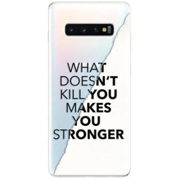 iSaprio Makes You Stronger pro Samsung Galaxy S10+ (maystro-TPU-gS10p)