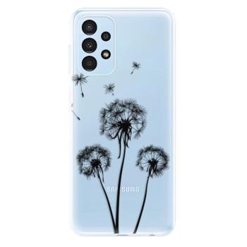 Odolné silikonové pouzdro iSaprio - Three Dandelions - black - Samsung Galaxy A13