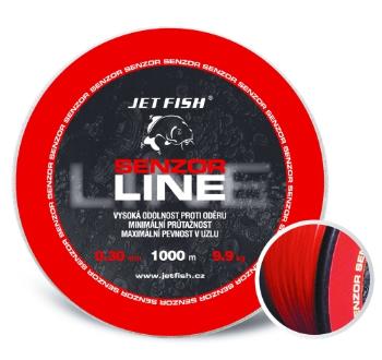 Jet fish senzor line red 1000 m-průměr 0,30 mm / nosnost 9,4 kg