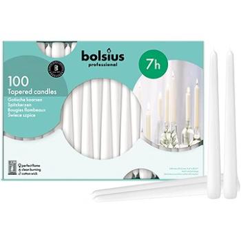 BOLSIUS Tapered Professional svíčka bíla 100 ks (8717847092045)