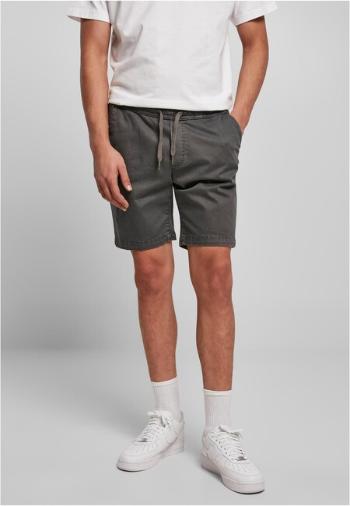 Urban Classics Stretch Twill Joggshorts darkshadow - XL