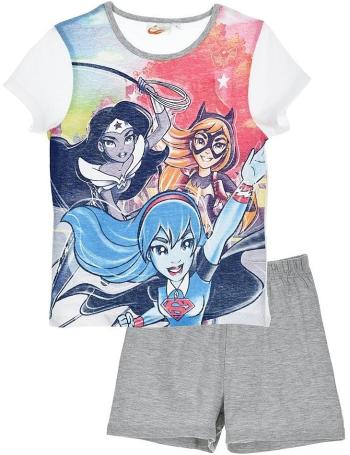 Dc super hero girls dívčí šedo-bílé pyžamo vel. 98