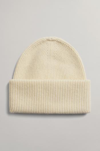 ČEPICE GANT D2. RIB KNIT BEANIE hnědá None