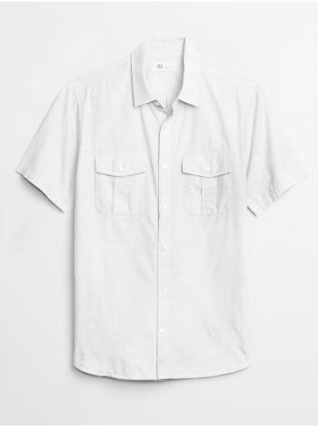 Bílá pánská košile short sleeve utility shirt